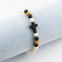 Bracciale di perle e onice 90,00 € Bracciali con gemme