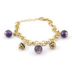 Zoppi jewels|Bracciale con pendenti in bronzo placcato oro 24kt|49,90 €