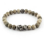 Zoppi Jewels|Bracciale di Diaspro grigio e drago in argento
