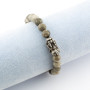 Zoppi Jewels|Bracciale di Diaspro grigio e drago in argento