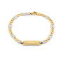 Zoppi Jewels:Bracciale bimbo oro bicolore con piastrino