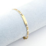 Zoppi Jewels:Bracciale bimbo oro bicolore con piastrino