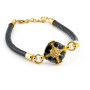 Zoppi Jewels|Bracciale con croce dei venti e cordino in pelle