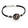 Bracciale con teschio dorato e cordino nero 69,90 € Promozioni