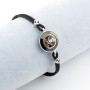 Bracciale con teschio dorato e cordino nero 69,90 € Promozioni