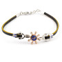 Bracciale in acciaio con timone e cordino 69,90 € Promozioni