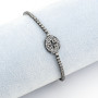 Zoppi Jewels|Bracciale tennis in argento nero con ovale