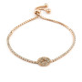 Bracciale tennis in argento rosa con ovale 59,00 € Promozioni