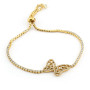 Bracciale tennis in argento dorato con farfalla 59,00 € Promozioni