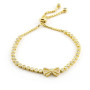 Bracciale tennis in argento dorato con fiocco 59,00 € Promozioni