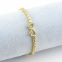 Bracciale tennis in argento dorato con fiocco 59,00 € Promozioni