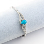 Zoppi jewels|Bracciale in argento con turchese e zirconi|70,00 €