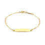 Zoppi Jewels|Bracciale bambino con piastra  in oro 18kt