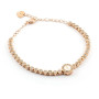 Zoppi Jewels|Bracciale Tennis con lettera E in argento rosa