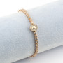 Bracciale Tennis con lettera V in argento rosa 55,00 € Osa Name Collection