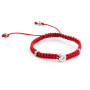 Zoppi Jewels:Bracciale etnico con punto luce in argento e cordino bordò:10,00 €