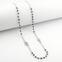 Zoppi Jewels|Rosario con croce e medaglia in argento con pietre