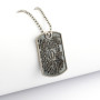 Zoppi Jewels:Collana con targa marinaio in argento brunito