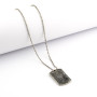 Zoppi Jewels:Collana con targa marinaio in argento brunito