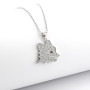 Zoppi Jewels|Collana con lupa a pavè in argento 925