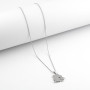 Zoppi Jewels|Collana con lupa a pavè in argento 925