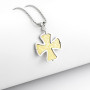 Zoppi Jewels|Collana croce greca in argento con preghiera