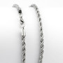 Collana a fune in acciaio 4,5mm lunga 50cm 20,00 € Catene acciaio