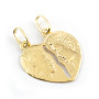Cuore divisibile con volti in oro giallo 300,00 € Ciondoli