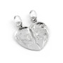 Cuore divisibile con volti in oro bianco 135,00 € Ciondoli