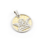 Zoppi Jewels:Medaglia Angelo custode in argento bicolore