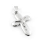 Zoppi Jewels:Croce con Cristo in argento lucido e satinato