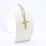 Zoppi Jewels|Collana con croce con cristo in argento dorato