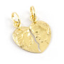 Cuore divisibile con volti in argento dorato 16,00 € Ciondoli