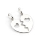 Cuore divisibile con cuoricini traforati in argento 16,00 € Ciondoli