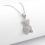 Zoppi Jewels|Collana con Orsetto in argento e pietre
