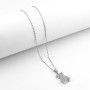 Zoppi Jewels|Collana con Orsetto in argento e pietre