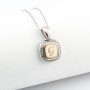 Zoppi Jewels|Collana con lettera G in argento e pietre