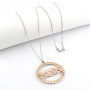 Collana con ciondolo Kiss bifacciale bicolore 50,00 € Collane Donna