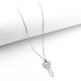 Zoppi Jewels|Collana con chiave in argento con pietre
