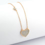 Zoppi Jewels|Collana con cuore e piccola stella in argento rosa