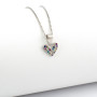 Zoppi Jewels|Collana cuore con pietre multicolor in argento