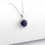 Zoppi Jewels|Collana con pietra blu zaffiro in argento
