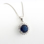 Zoppi Jewels|Collana con pietra blu zaffiro in argento