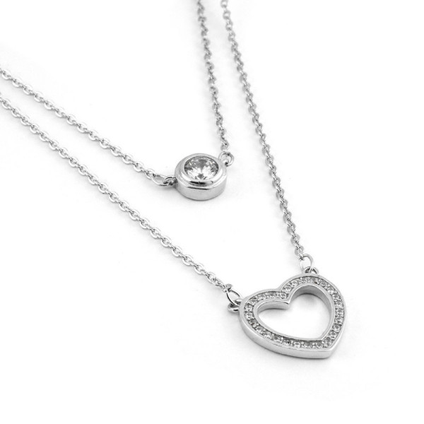 Zoppi jewels|Collana con cuore e punto luce in argento|40,00 €