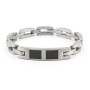 Bracciale uomo in acciaio satinato con piastrino 15,00 € Bracciali Uomo