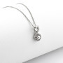 Collana punto luce in argento con perlina e swarovski 20,00 € Collane Donna