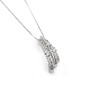 Collana con pendente fantasia in argento e zirconi 55,00 € Collane Donna