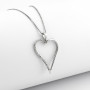 Zoppi Jewels|Collana con cuore in argento e zirconi