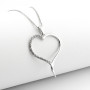 Collana con cuore in argento e zirconi 40,00 € Collane Donna