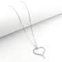 Collana con cuore in argento e zirconi 40,00 € Collane Donna
